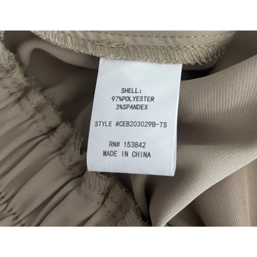 NWT Melloday Ivory/Cream Pull on Elastic Waist Pant Size Small New - Picture 5 of 11